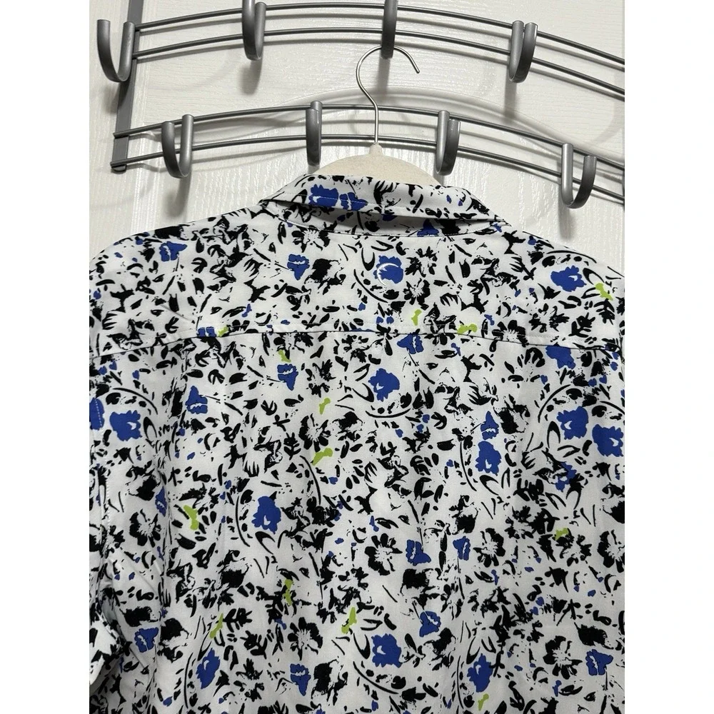 NWT Zyia Active Echo Beach Tropical Print Short Sleeve Travelers Shirt‎ Men's XL